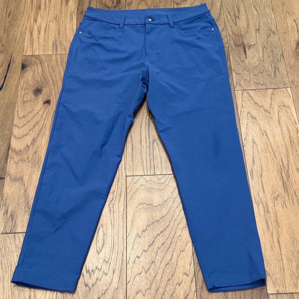 Lululemon Men's Commission Pant Slim 31 Blue Warpstreme LM5AQRS